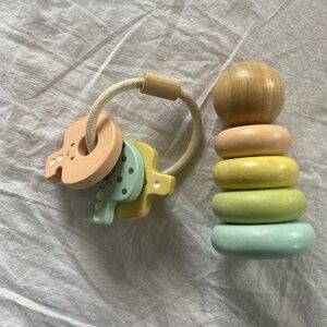 Plan Toys Wooden Stacker and Keyring